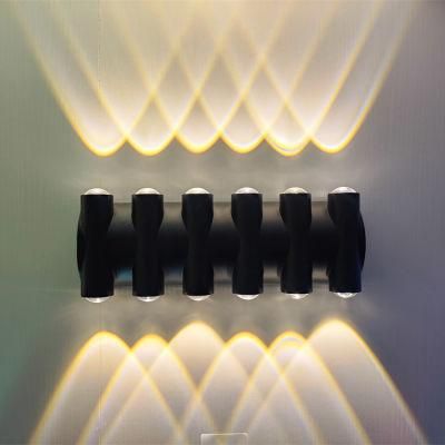 High Luminous Household Garden Hotel Corridor Waterproof Die Casting Aluminium LED SMD Paintable Wall Lights