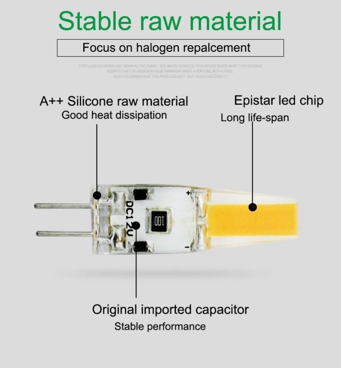 G4 G9 1.5W LED Bulb,180lm,AC/DC 12V Lighting Bulbs Equivalent to 20W Halogen,Daylight White 6000K,Non-Dimmable,Energy Saving LED Lamps for Chandelier, Courtyard