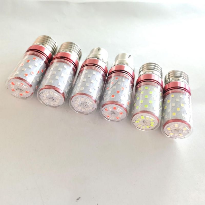 SMD2835 Chip Crystal Candle Bulb E27 E14 LED Corn Light 220V Warm White 12W Bulb Lamp