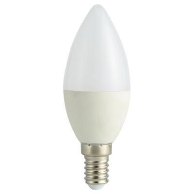 C37 4W Slim Body CE Rosh New ERP Complied LED Candle Bulb with Cool Warm Day Light E27 E14 B22 B15