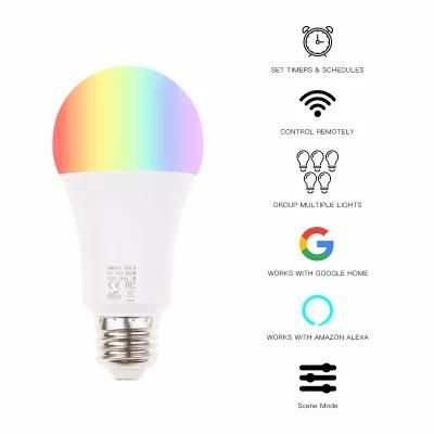 5W 10W 15W E27 RGB LED Smart Bulb Light