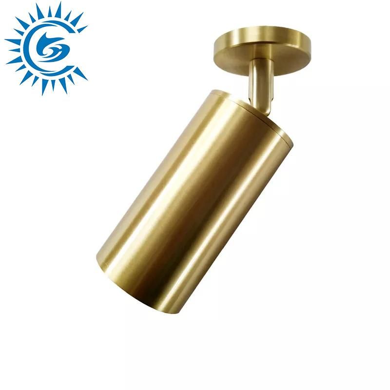 Single Head Aluminum LED Track Light - Gold Finish