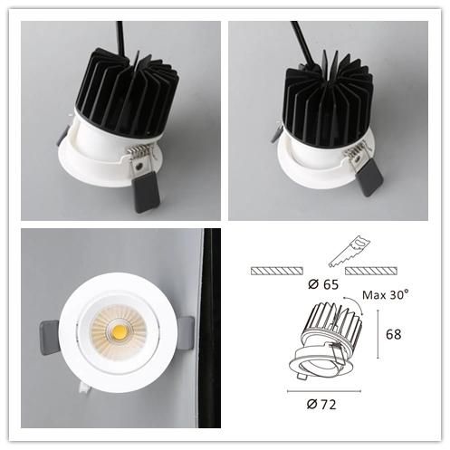 R6914 2021 New Adjustable Cobled Recessed LED Downlight