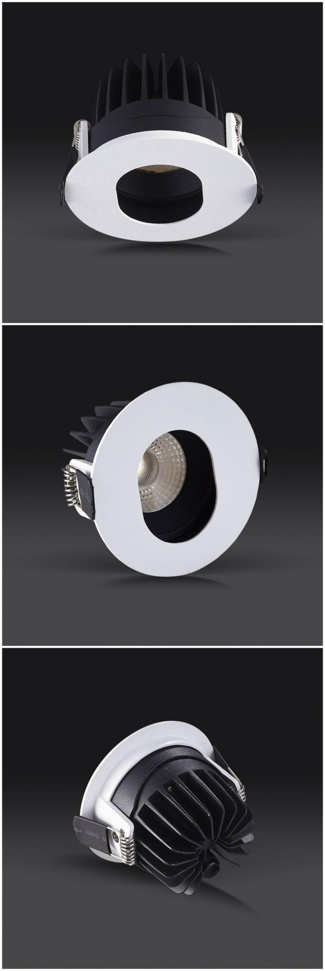 Professional 6-Frame Pine-Hole Lighting Dimmalbe COB LED Downlights Spotlight Recessed Downlight Fixture