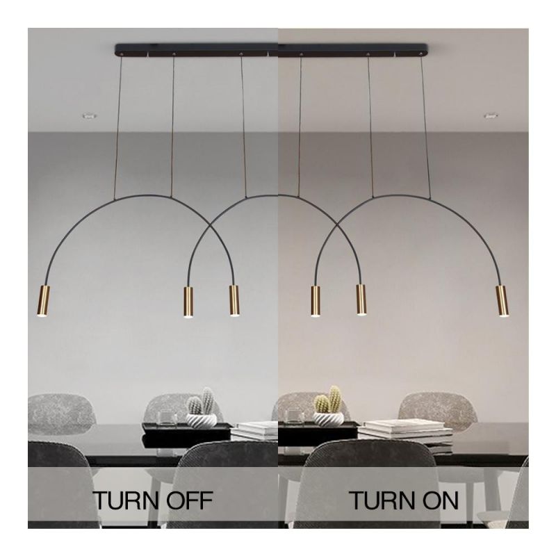 Masivel Modern Simple Restaurant Kitchen Lighting Metal Chandelier Light