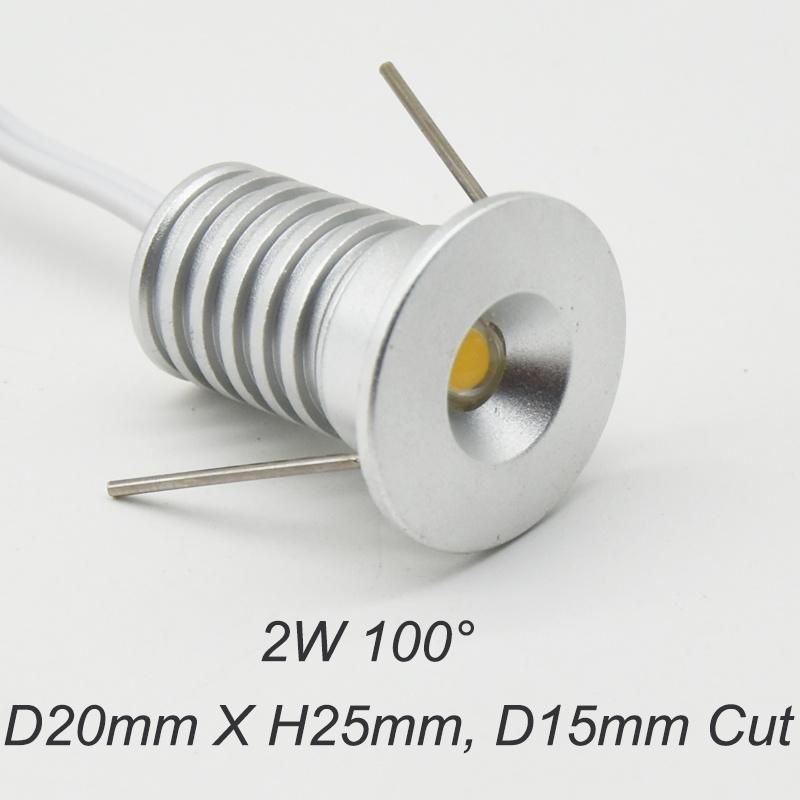 AC100-240V 2W LED Downlight Mini LED Bulb Light Downlight for Kitchen Cabinet