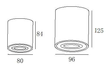 LED GU10 Downlight Fixture Surface Mounted for Supermarket Ce