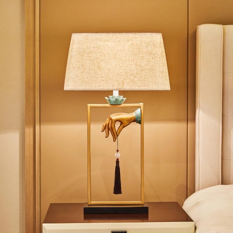 Classical LED Bedside Lamp Bedroom Chinese Table Lamp (WH-MTB-114)