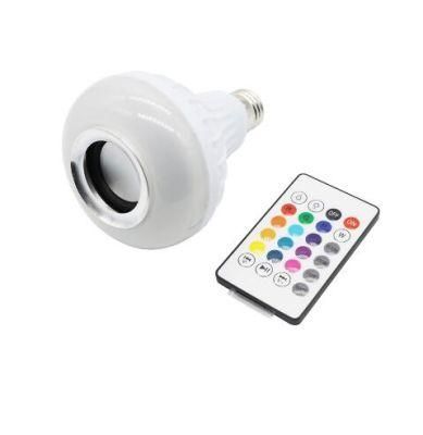 12W RGBW Speaker Remote Bluetooth Colorful LED Stage Music Bulb