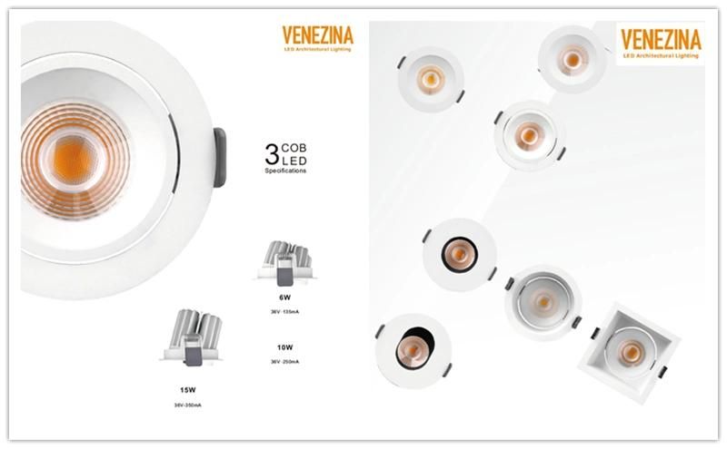 Directional Recessed Spotlight Spotting Fixture 6W/10W/15W LED Downlight LED Ceiling Light LED Spot Light LED Light LED Down Light