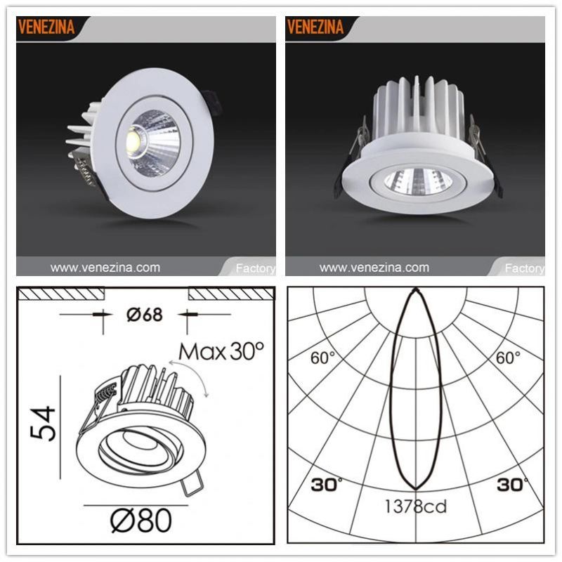 Reflector Cup High Power LED Recessed Spot Light IP44-R6249