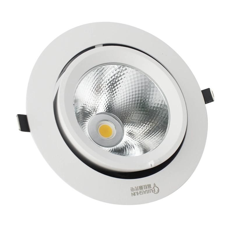 Adjustable Big Watts High Quality Multiple Sizes LED Grille Downlight Building Material LED COB Spotlight