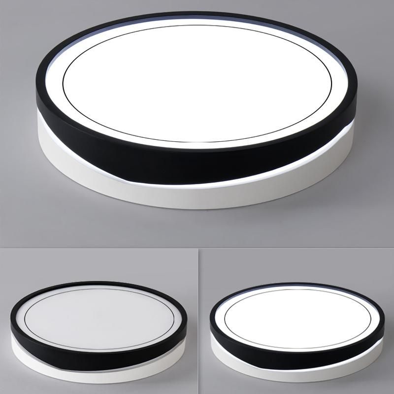 New Design White Modern Nordic Macaron Color Round Surface Mount Ceiling Light for Home Decor