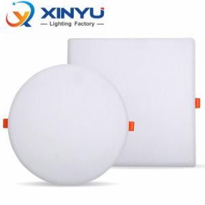New Office Home Indoor Lighting Round Frameless Recessed Aluminum 6W 9W 18W 24W 36W LED Panel Light