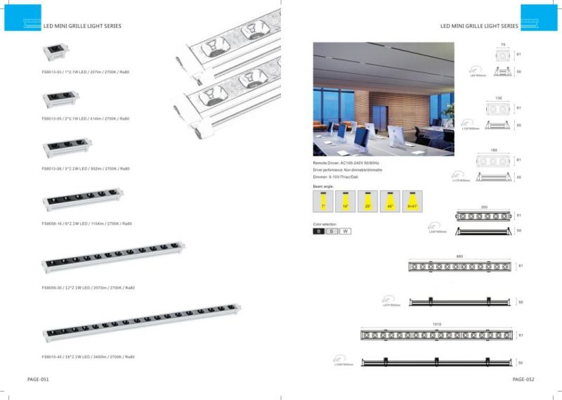 LED Mini Grille Light 5W LED Wall Washer Light