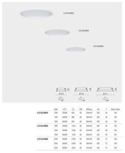 Cutout 204mm 20W 220-240V LED Ceiling LED Down Light Round Aluminum LED Downlight