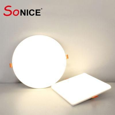 Frameless Round Shape Die Casting SMD Frameless Isolated Driver High Lumen Panel Light Back Light 24W LED Panellight