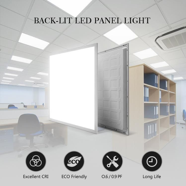 High Efficacy 150lm/W Backlit LED Panel Light Aluminum Housing 3 Years Warranty