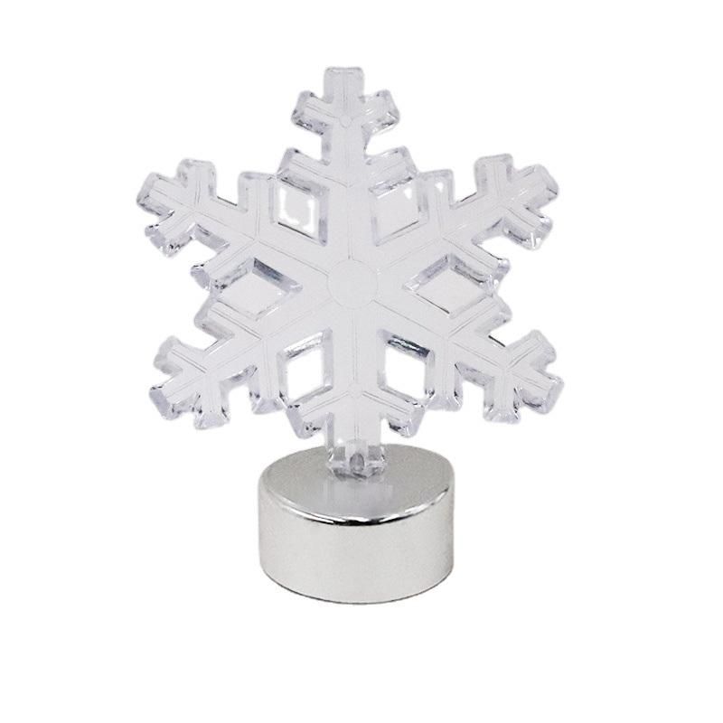 LED Indoor Snow Shaped Decorative Night Light for Festival Lamp