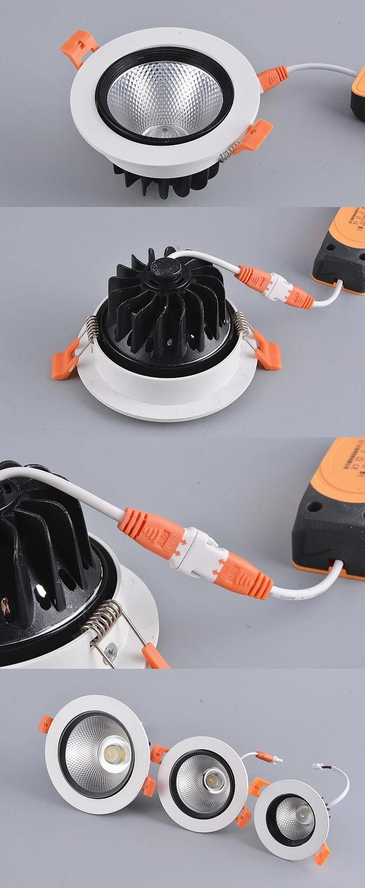 Hot Sale Cheap Price Light LED Downlight with Plastics Housing