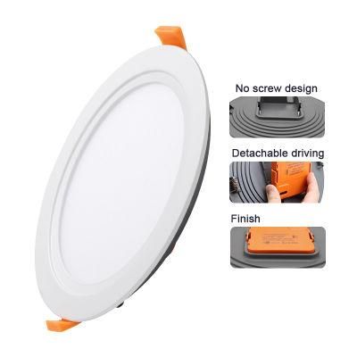 Support OEM All in One 18W Integrated Round Embedded Lamp LED Panel Light Round with IP44