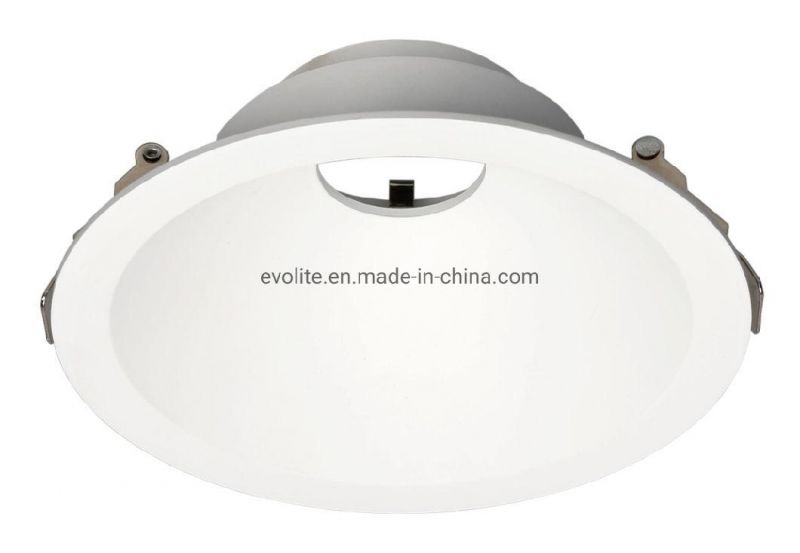White Color Aluminum Downlight Frame Cut out 140mm Round MR16 GU10 Spot Light Fitting RF25