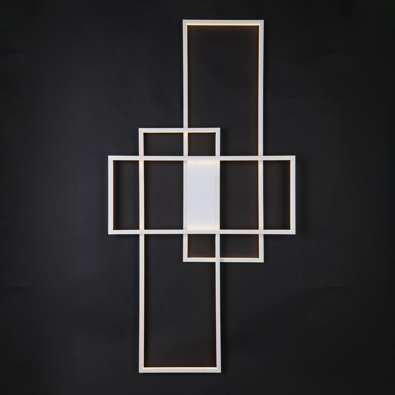 2022 New Arrival Modern Rectangular Decor LED Wall Scone Lamp Indoor Aluminium Lighting Fixture