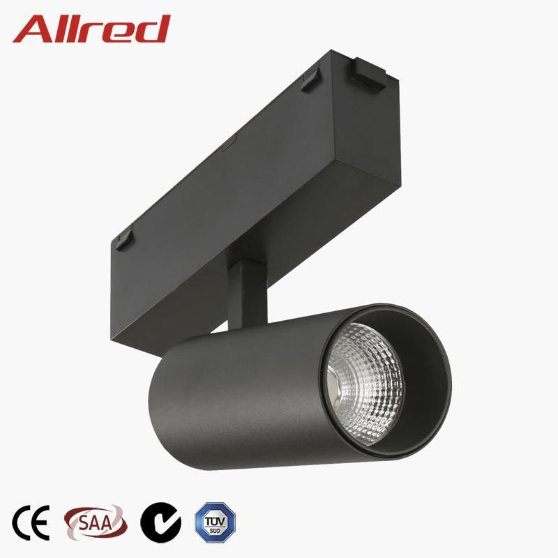 Magnetic Linear Spotlight Surface Mounted Zoom Lighting Track Rail Mini Grille Magnetic Track Light System