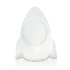 Custom Cute Safe Factory Price Mini Rocket Silicone LED Night Light Lamp