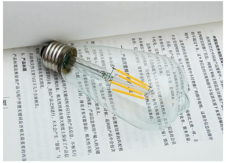 Home LED Light 6W 8W 4W China 360 Degree Glass Filament LED Bulb