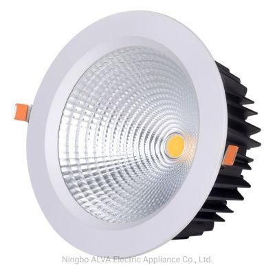 Recessed Die-Casting Aluminium Spot Light 50W COB LED Circle Downlight