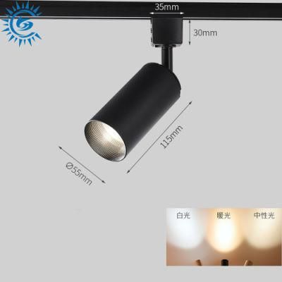 7W 10W White Black 3CCT Dimmable Fire Rated Foldable COB LED Spot Lights Fixtures Tracking Ceiling Lighting for Kitchen, Office, Bedroom, Hallway