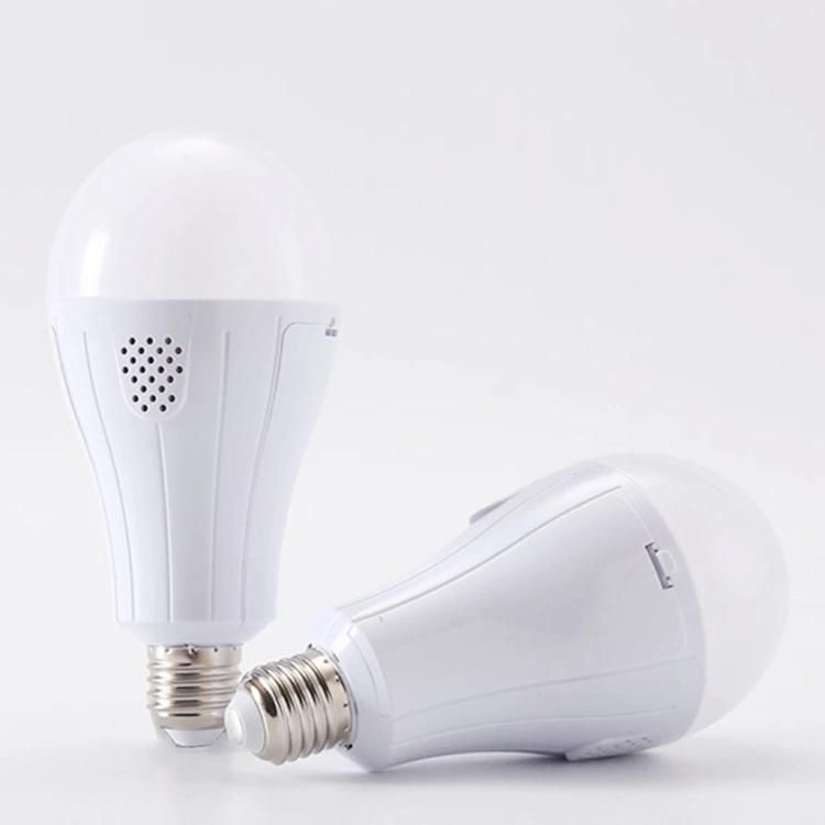 Battery Operated LED Light Bulb 9W LED Intelligent Rechargeable Emergency E27 B22 LED Emergency Bulb Lamp