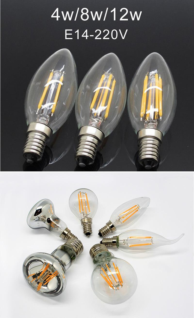 C35 Candle E14 2W LED Filament Bulb (pH6-3005)