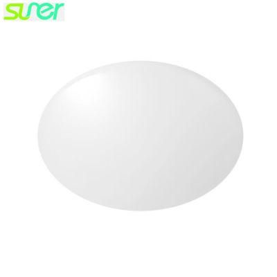 Surface Mounted Daylight Round LED Ceiling Light with Built-in Microwave Radar Sensor 10W/12W 5000K