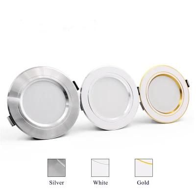 Dob AC220-240V Ceiling Recessed Downlight Round Slim Panel Light 12W LED Downlight IP44 Home Store Use