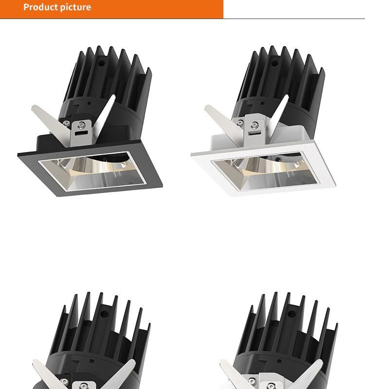 Commercial Indoor Ceiling Recessed Square LED Downlight