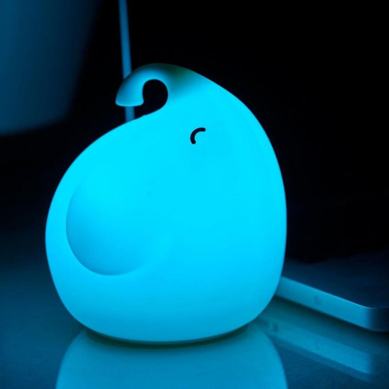 Hot Sale Cute Elephant LED Colorful Night Light for Decoration