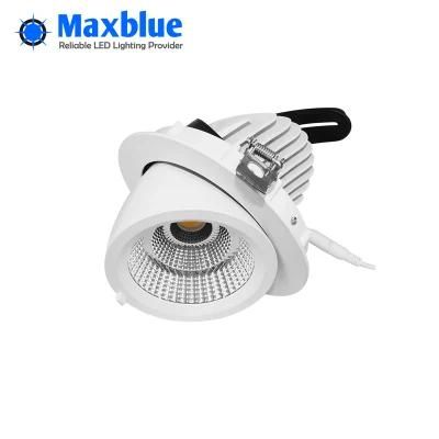 High CRI90+ 4 Inch Dimmable Gimbal Recessed LED Downlight