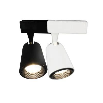 Anti-Glare LED Track Light Die-Casting Aluminium COB 30W Zoommable Track Spotlight Indoor Lighting