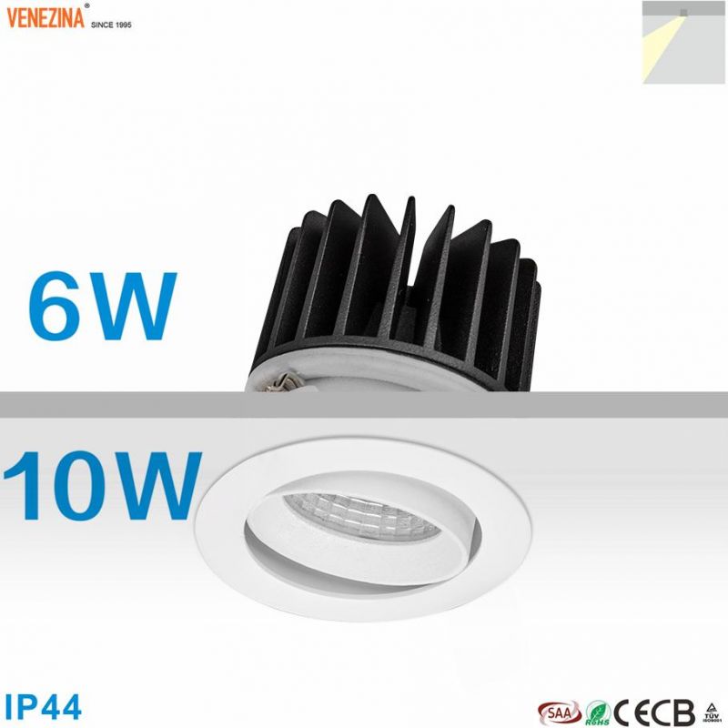 Small IP20 6W/10W High Power Dimmable COB LED Down Lighting Fixture