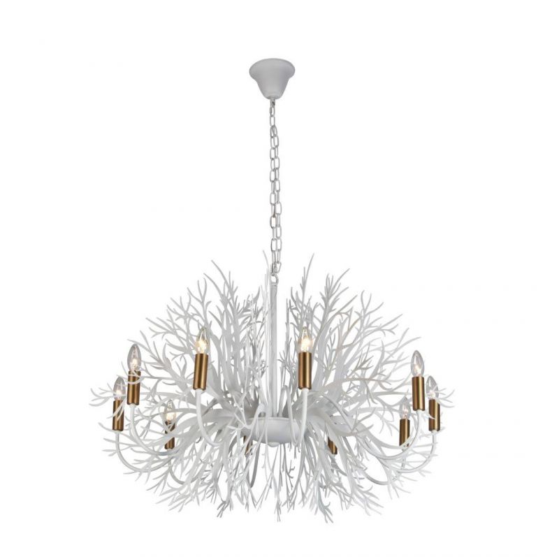 Masivel Luxury Chandelier Lights Villa Modern White LED Pendant Light