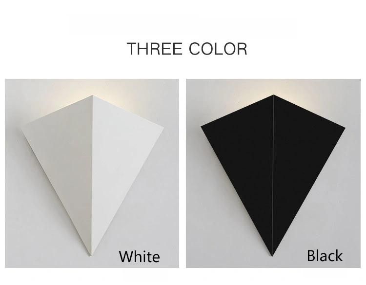 LED Wall Lamp Nordic Modern Living Room Bedroom Corridor Bedside Lamp Creative Geometric Triangle Wall Lamp