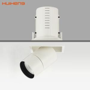 Recessed High Power 35W COB LED Ceiling Retractable Grille Down Light