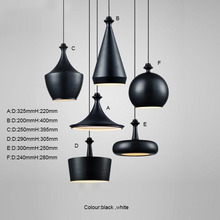 E27 Antique Brass and Wood Drop Pendant Lamp