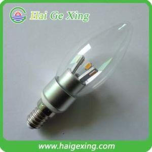 3.5W E14 Dimmable LED Candle Bulb (HGX-3.5W-C01)
