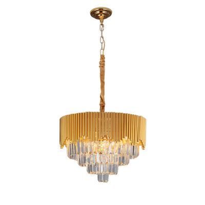 Dafangzhou 96W Light China Teal Chandelier Suppliers Crystal Lighting Chrome Frame Material Hanging Light Applied in Bedroom