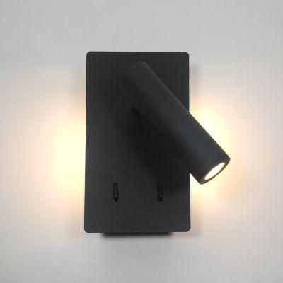Simple Modern Design Adjustable LED Bedside Wall Lamp Indoor Reading for Bedroom Wall Lamp
