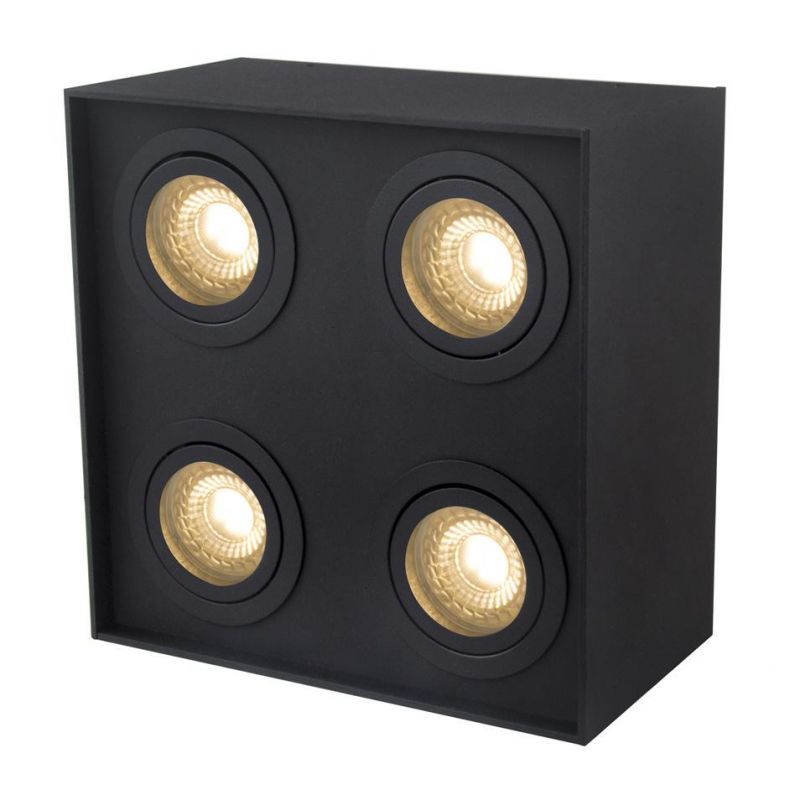 Modern Square LED Downlight 4 Heads Ceiling Spotlight GU10 MR16 LED Bulb Lamp
