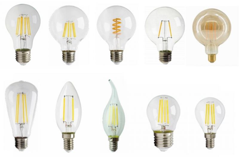 LED Retro Vintage Amber T45 2W 4W Decorative Filament Lamp LED T Bulb for Indoor Lighting